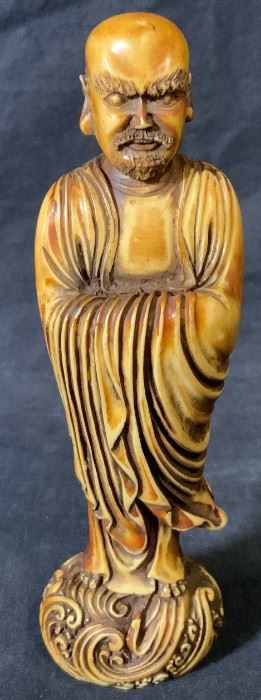 Hand Carved Wooden Asian Sculpture
