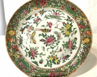 Vintage Asian Hand Painted Porcelain Plate
