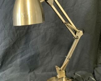 Vintage Brushed Metal Task Lamp
