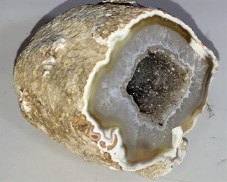 Crystal Druzy Quartz Geode
