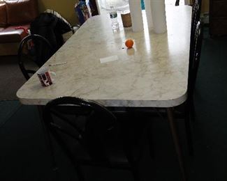 Vintage Formica table with 4 chairs