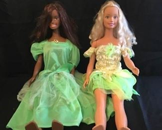 Green Life Size Barbies