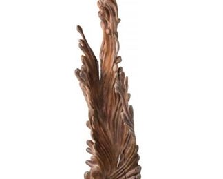 Balinese teak hand-carved wood sculpture 89" t x 24" w x 19" d $1800