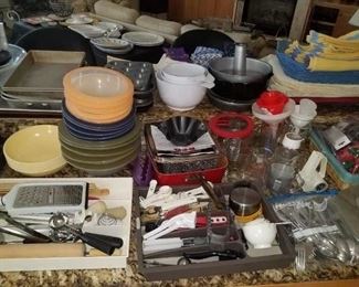 Quite possibly the largest collection of cooking / kitchen gadgets we've had under one roof.