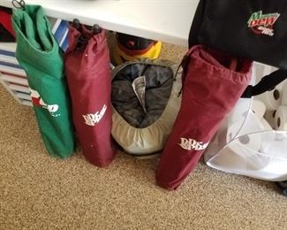 7 UP / Pepsi / Dr. Pepper chairs // bags 