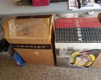 Crosley old bubble juke box radio - two of them new in box. 