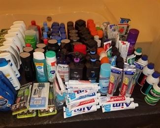 More men's toiletries and bathroom goods. All new in package