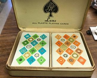 https://www.ebay.com/itm/114636167255	LAR9037 Lane Mid Century Playing Cards (Orange 54 Cards Blue 52)		Auction
