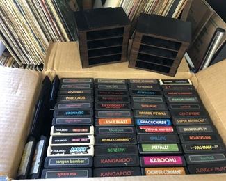 https://www.ebay.com/itm/114648775882	BM4007 Box of 53 Atari 2600 Video Games Untested Berzerl, Space Invaders, Zaxxon, Demons to Diamonds, Centipede, Super Breakout, Pacman, SpaceChase, Gunlinger, Asteroids, pitfall, Kaboom		 Auction 
