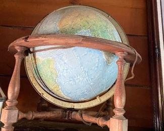 vintage world globe