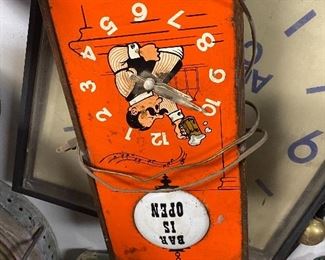 Old bar clock