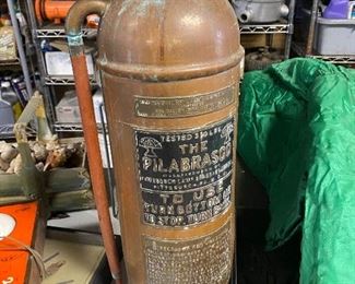 Brass fire extinguisher
