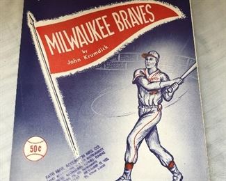 D-8, Set of two Milwaukee sheet music, Braves and polka, $22.00 set 