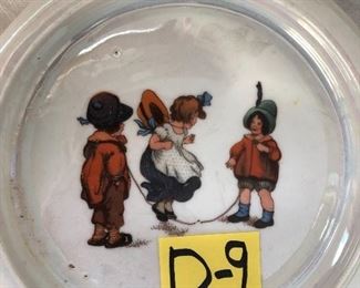 D-9, Bavarian child’s porcelain antique dish, $16.00