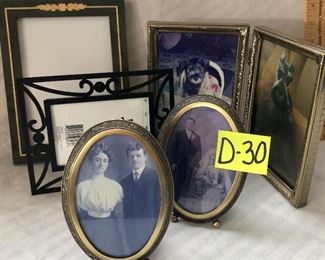 D-30, collection of frames, all contemporary, $14.00