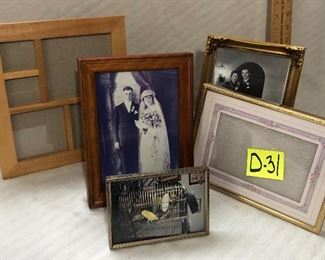 D-31, collection of frames, $12.00/all