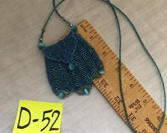 D-52, tiny beaded purse, $14.00