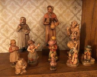 Several Vintage Anri Wood Carved Figures