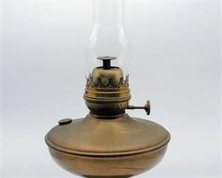Antique Success Oil Lamp PLB&G Co. with Chimney