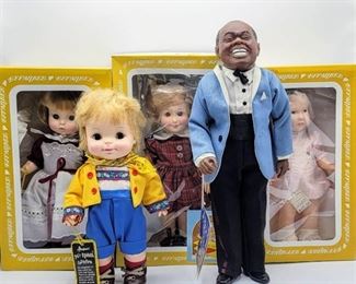 (5) Effanbee Dolls - Louis Armstrong "Satchmo", Bobbsey Twins Flossie + more