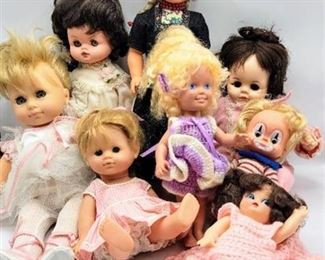 (8) Vintage Dolls - 1965 Soft Body Madame Alexander, Rozetta Doll Amsterdam, Corolle Doll + more