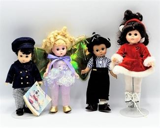 (3) Madame Alexander Dolls - Little Rascal's Buckwheat, Laurie Little Men & Butterfly Queen + Vogue Dolls Ice Skater