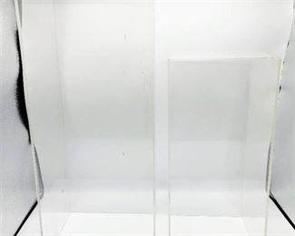 (2) Plexiglass / Acrylic Display Box Covers