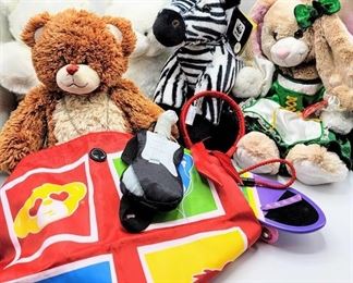 Large Build A Bear Workshop Lot - Characters plus accessories