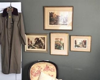 prints and Burburry coat