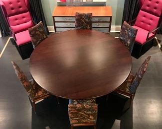 Julian Chichester Dakota table 
Was $5000  Now $2700
Italian Modernist side chairs
Was $1200 pair/$3600 set of 6
Now  $600 pair/$1800 for set of 6
Julian Chichester Whitby chair
Was $2000 each/ $4000 pair
Now $1000 each/$2000 pair


