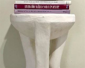 Oly Studio Ari 
Frost White Resin End Table
In the manner of John Dickinson 
H 22 “ 
D 15.75” 
SOLD