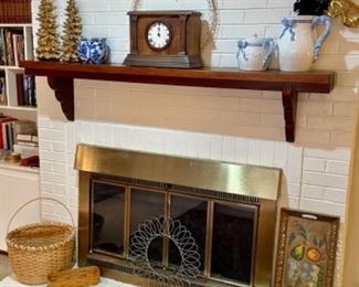 tole tray, split oak basket, Longaberger basket