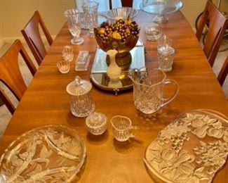 crystal, triple mirror plateau