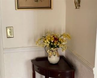 mahogany two tiered piece