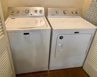 Maytag washer(stainless tub with agitator) and dryer