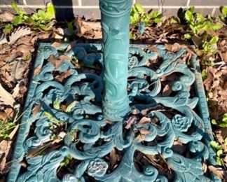 heavy iron umbrella stand