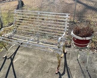 metal bench