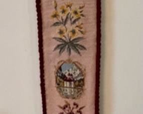 Needlepoint bell pull