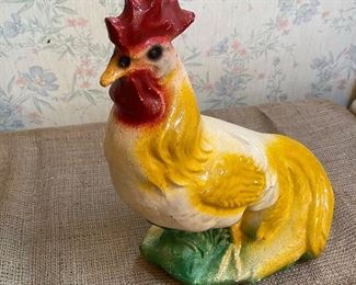 Large chalkware rooster