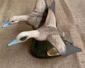 Ceramic seagulls liquor bottle
