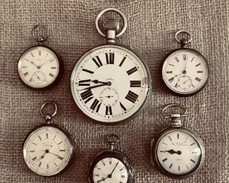 Vintage watches including a key-wind