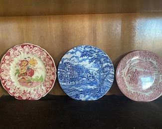 Staffordshire England plates