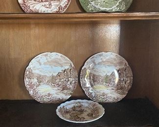 English Staffordshire plates