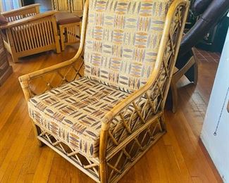 Vintage rattan arm chair
