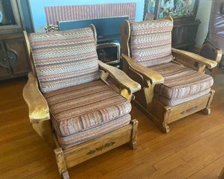 Pair of Monterey arm chairs