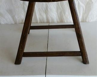 Antique wood stool