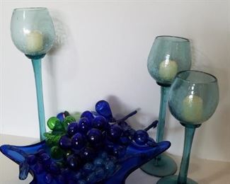 Blue and Green Glass