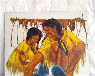Native American Mother with Child
