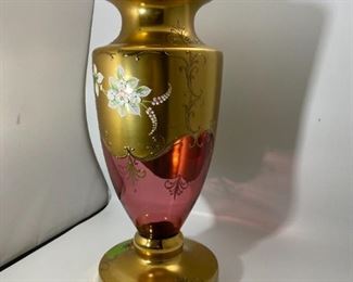 Large gold vase