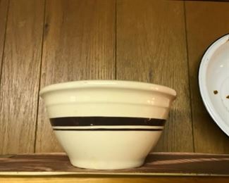 Pottery mixing bowls